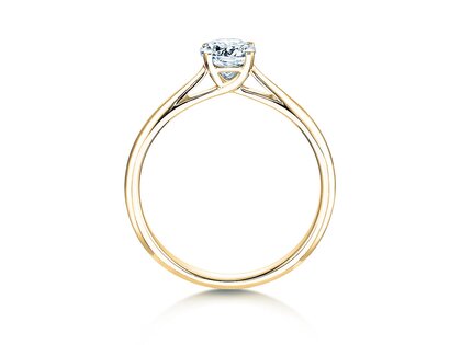 Anillo de compromiso Delight en 14K oro amarillo con diamante 0,50ct H/SI