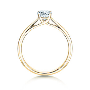Anillo de compromiso Delight en 14K oro amarillo con diamante 0,50ct H/SI