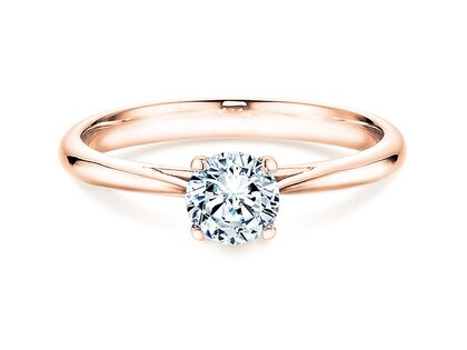 Anillo de compromiso Delight en 18K oro rosa con diamante 0,50ct G/SI
