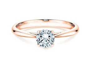Anillo de compromiso Delight en 18K oro rosa con diamante 0,50ct G/SI
