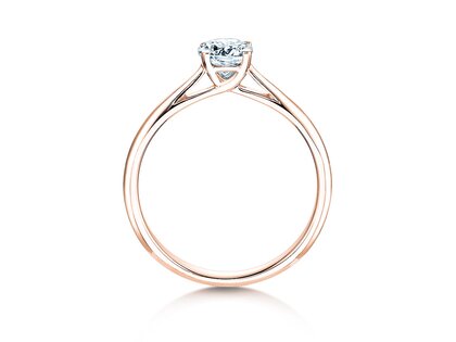 Anillo de compromiso Delight en 18K oro rosa con diamante 0,50ct G/SI