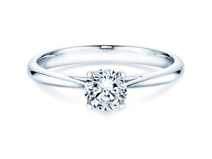 Anillo de compromiso Delight en 14K oro blanco con diamante 0,50ct H/SI