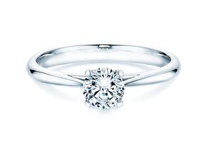 Anillo de compromiso Delight en 14K oro blanco con diamante 0,50ct H/SI