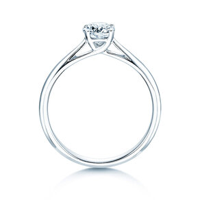 Anillo de compromiso Delight en 14K oro blanco con diamante 0,50ct H/SI