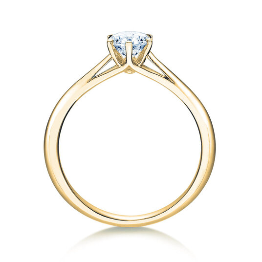 Anillo de compromiso Heaven 6 en 18K oro amarillo