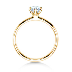 Anillo de compromiso Classic 6 en oro amarillo