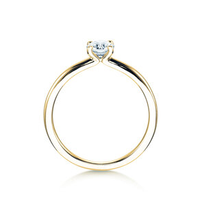 Anillo de compromiso Classic 4 en 14K oro amarillo con diamante 0,40ct G/SI