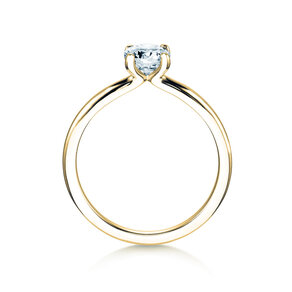 Anillo de compromiso Classic 4 en 18K oro amarillo con diamante 0,60ct H/SI