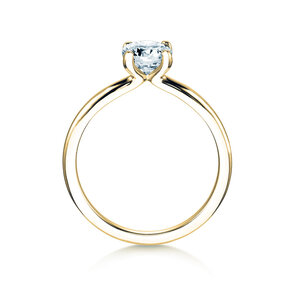 Anillo de compromiso Classic 4 en 9K oro amarillo con diamante 3,00ct D/IF