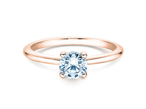 Anillo de compromiso Classic 4 en 18K oro rosa con diamante 0,60ct H/SI