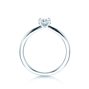 Anillo de compromiso Classic 4 en 14K oro blanco con diamante 0,40ct H/SI