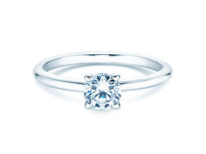 Anillo de compromiso Classic 4 en 14K oro blanco con diamante 0,50ct H/SI