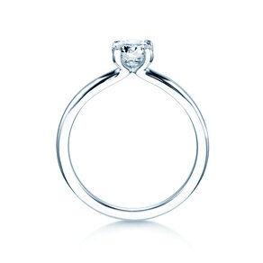 Anillo de compromiso Classic 4 en 9K oro blanco con diamante 0,60ct H/SI