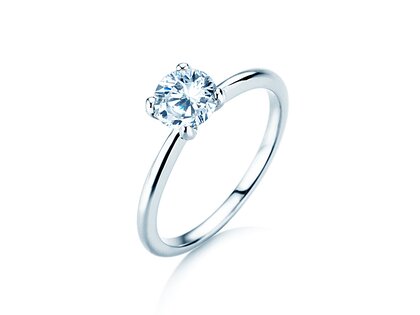 Anillo de compromiso Classic 4 en 18K oro blanco con diamante 2,00ct G/SI