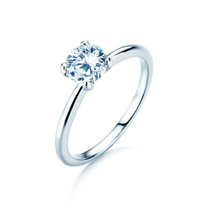 Anillo de compromiso Classic 4 en 18K oro blanco con diamante 2,00ct G/SI
