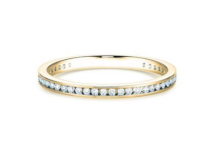 Anillo de compromiso Endless Love en 14K oro amarillo con diamantes 0,20ct G/SI