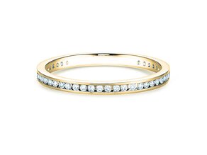 Anillo de compromiso Endless Love en 14K oro amarillo con diamantes 0,20ct G/SI