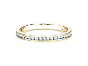 Anillo de compromiso Endless Love en 14K oro amarillo con diamantes 0,33ct G/SI