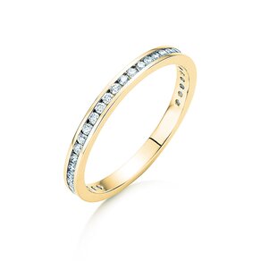 Anillo de compromiso Endless Love en 14K oro amarillo con diamantes 0,33ct G/SI