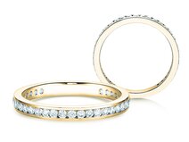 Anillo de compromiso Endless Love en 18K oro amarillo con diamantes 0,50ct G/SI