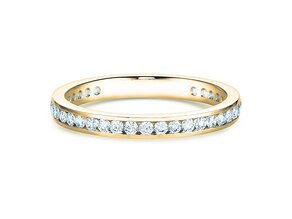 Anillo de compromiso Endless Love en 9K oro amarillo con diamantes 0,50ct G/SI