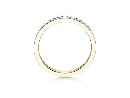 Anillo de compromiso Endless Love en 9K oro amarillo con diamantes 0,50ct G/SI
