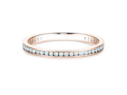 Anillo de compromiso Endless Love en 18K oro rosa con diamantes 0,20ct G/SI