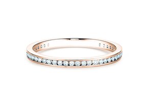 Anillo de compromiso Endless Love en 18K oro rosa con diamantes 0,20ct G/SI