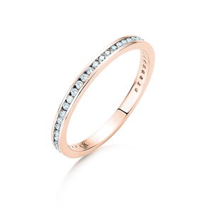 Anillo de compromiso Endless Love en 18K oro rosa con diamantes 0,20ct G/SI