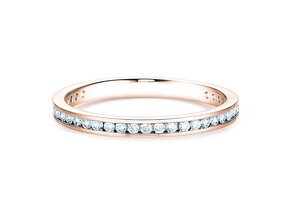 Anillo de compromiso Endless Love en 9K oro rosa con diamantes 0,33ct G/SI