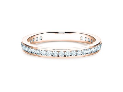 Anillo de compromiso Endless Love en 14K oro rosa con diamantes 0,50ct G/SI