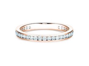 Anillo de compromiso Endless Love en 14K oro rosa con diamantes 0,50ct G/SI
