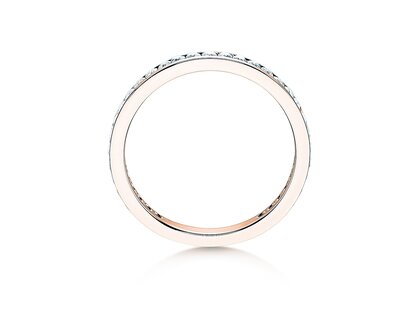Anillo de compromiso Endless Love en 14K oro rosa con diamantes 0,50ct G/SI