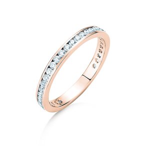 Anillo de compromiso Endless Love en 14K oro rosa con diamantes 0,50ct G/SI