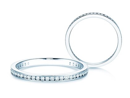 Anillo de compromiso Endless Love en 14K oro blanco con diamantes 0,20ct G/SI
