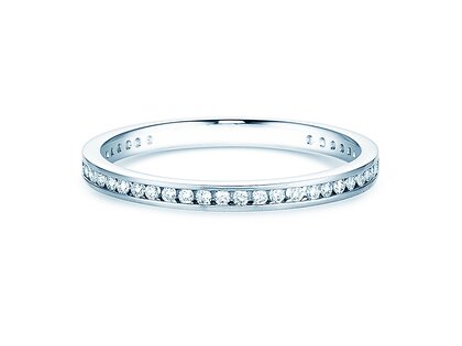 Anillo de compromiso Endless Love en 14K oro blanco con diamantes 0,20ct G/SI