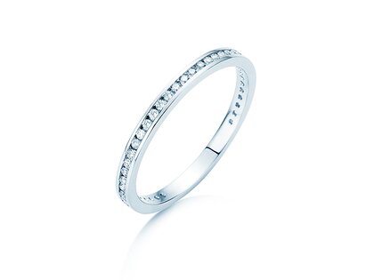 Anillo de compromiso Endless Love en 14K oro blanco con diamantes 0,20ct G/SI