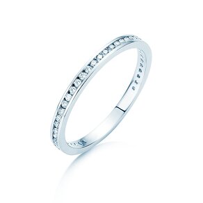 Anillo de compromiso Endless Love en 14K oro blanco con diamantes 0,20ct G/SI