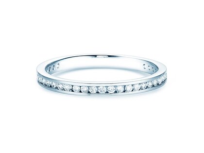 Anillo de compromiso Endless Love en 9K oro blanco con diamantes 0,33ct G/SI
