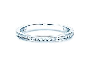 Anillo de compromiso Endless Love en 9K oro blanco con diamantes 0,33ct G/SI