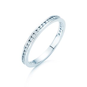Anillo de compromiso Endless Love en 9K oro blanco con diamantes 0,33ct G/SI