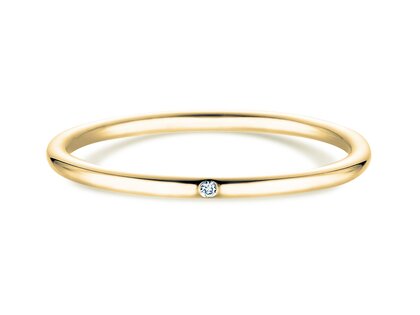 Anillo de compromiso Promise Petite en 9K oro amarillo con diamante 0,005ct G/SI