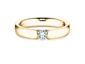 Anillo de compromiso Destiny en 14K oro amarillo con diamante 0,20ct H/SI