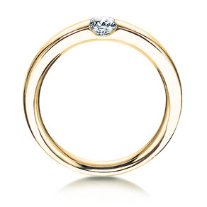 Anillo de compromiso Destiny en 14K oro amarillo con diamante 0,20ct H/SI