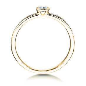 Anillo de compromiso Eternal Pavé en 18K oro amarillo con diamantes 0,60ct G/SI