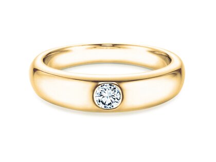 Anillo de compromiso Promise en oro amarillo