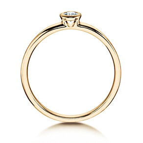 Anillo de compromiso Eternal en 14K oro amarillo con diamante 0,10ct H/SI