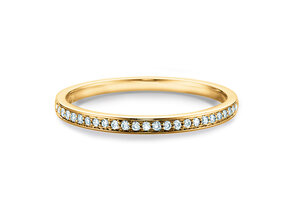 Anillo de compromiso Alliance-/Eternityring en 18K oro amarillo con diamantes 0,125ct G/SI