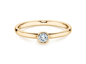 Anillo de compromiso Eternal en 14K oro amarillo con diamante 0,15ct H/SI