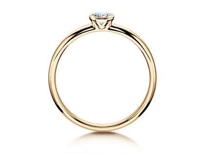 Anillo de compromiso Eternal en 14K oro amarillo con diamante 0,20ct H/SI